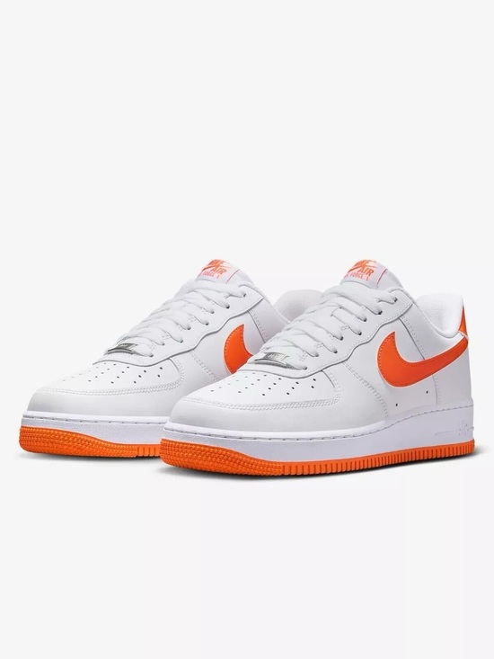 Nike Other - Nike Air Force 1 ‘07 White Safety Orange - Size US 9 Men / US 10.5 Women